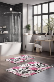 Mijölnir Juego de alfombrillas de baño CT-5377 de 2 piezas Multicolor